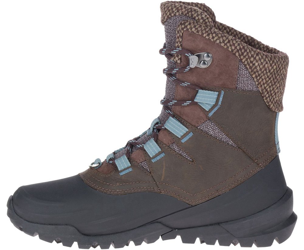 Merrell Boots Brown - Thermo Aurora 2 Mid Shell Waterproof - Womens 23GEXMCPN
